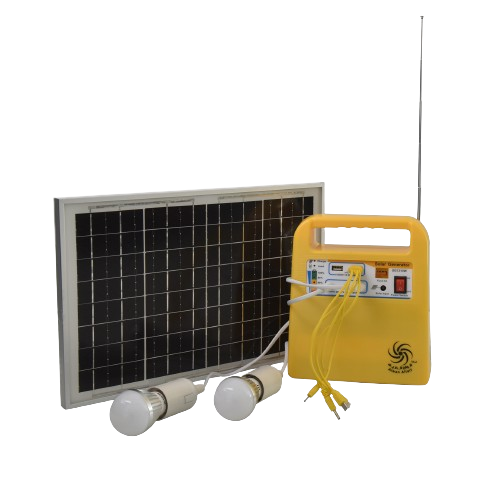جهاز 2 لمبة 10واط مع راديو