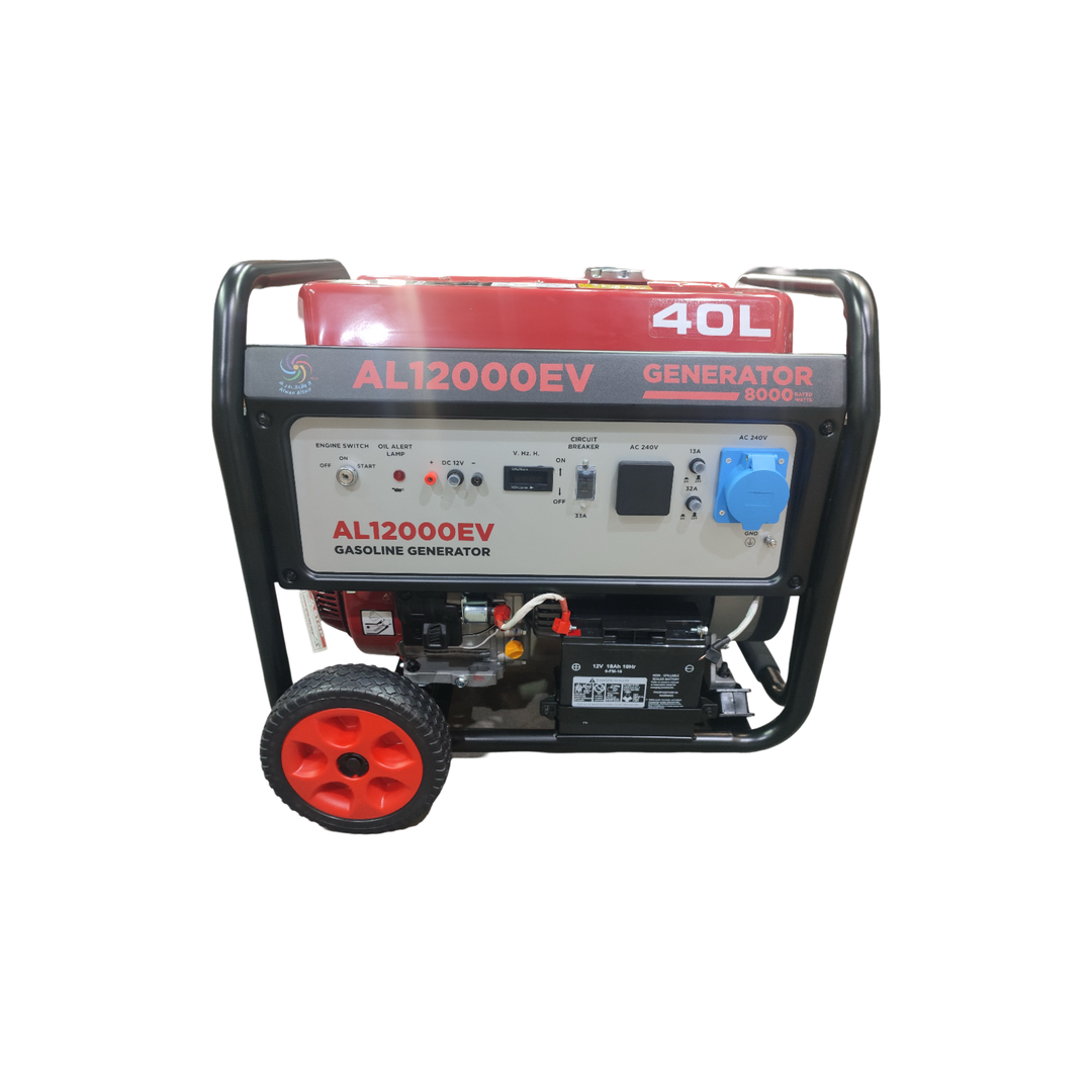 ALWAN AL12000EV Generator, Net Max 8.5KW, One Month Warranty, No Manufacturing Defects