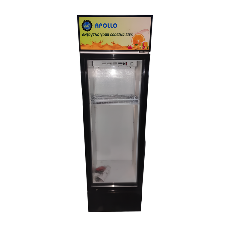 ثلاجة 24v باب زجاج على الطاقة الشمسية LC-268 24V