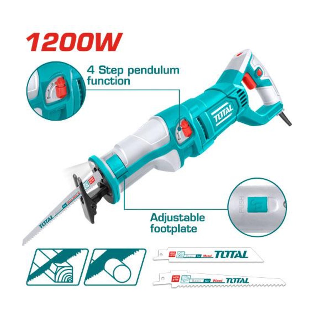 TOTAL Reciprocating saw TS1001201
