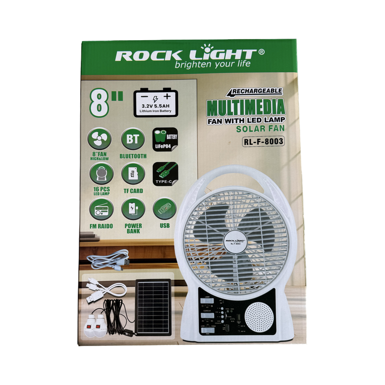 Solar energy and charging fan RL-F-8003