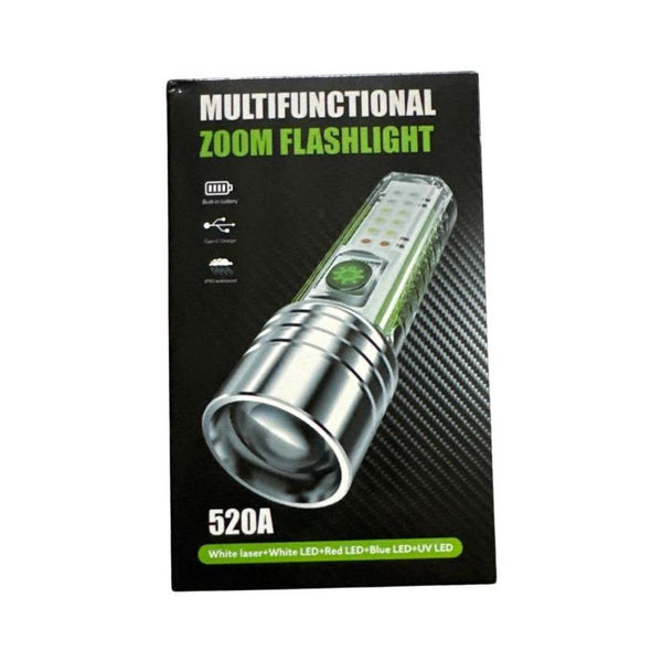 مصباح يدوي تريك Multifunctional zoom flash light 520A