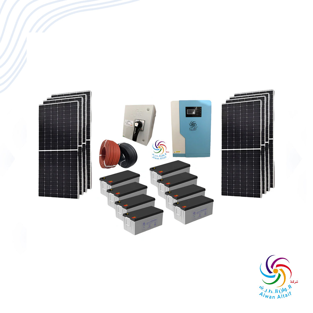 550W panel system Panel capacity: 4400W