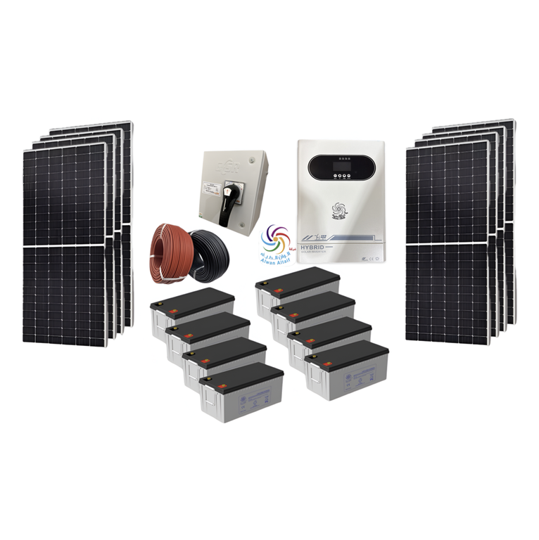 سستم  الواح 550w قدرة ألواح: 4400 واط
