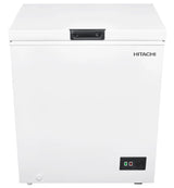 145-liter flat freezer with lock, concealed drawer, and lighting - storage basket