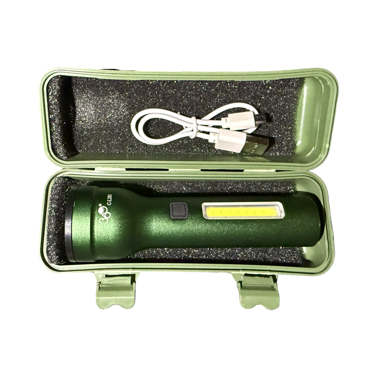 مصباح يدوي تريك 360 T6 19 USB GREEN TORCH SMALL
