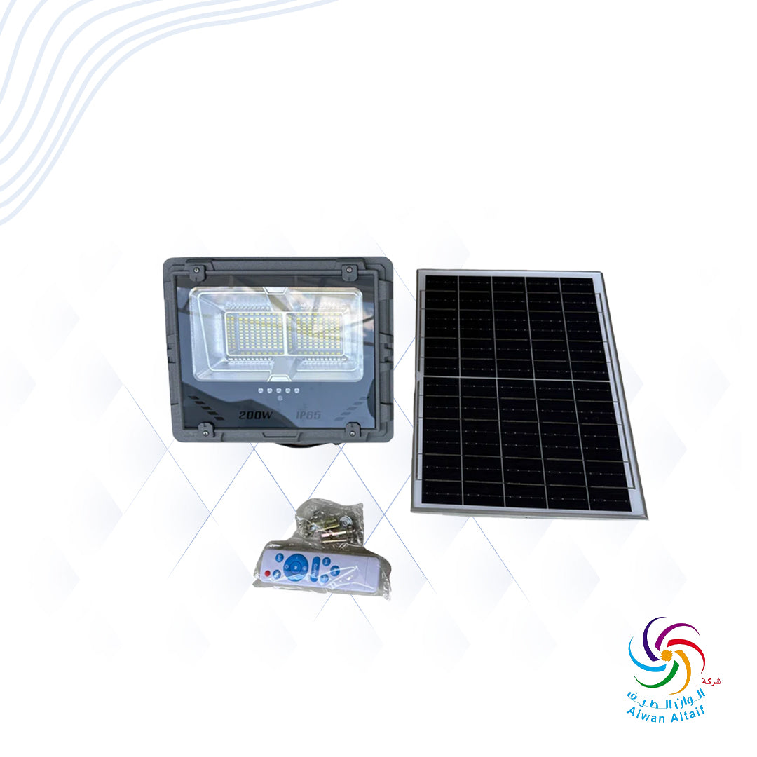 كشاف S01H-200W مع لوح طاقة شمسية 