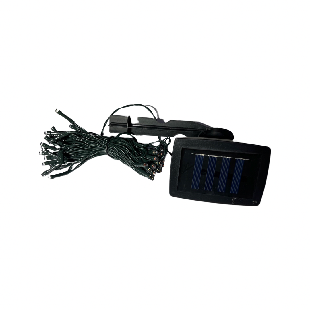 Solar powered colorful rope garden lights