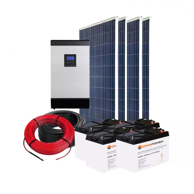 6-panel system, 550W. Panel capacity: 3300W.