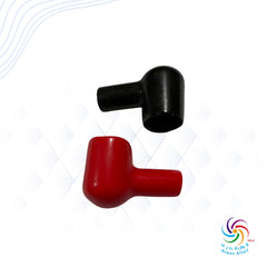 غطاء راس بطاريه ربل احمر و اسود CABLE COVER 10MM