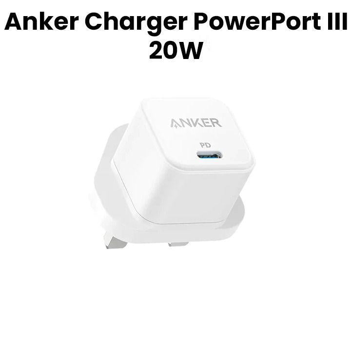 Anker PowerPort A2149K22 III 20W Cube - White | Alwan Al-Taif Kuwait