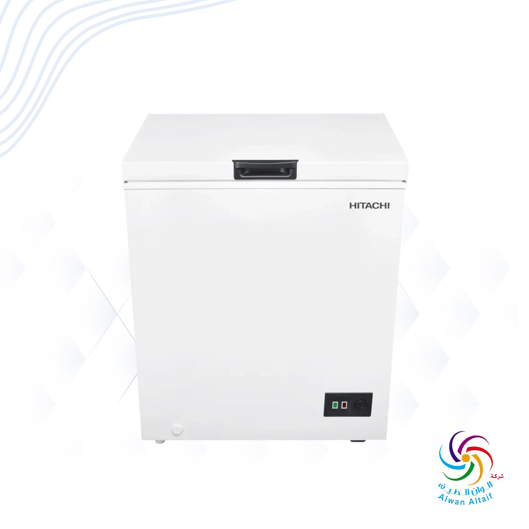 145-liter flat freezer with lock, concealed drawer, and lighting - storage basket