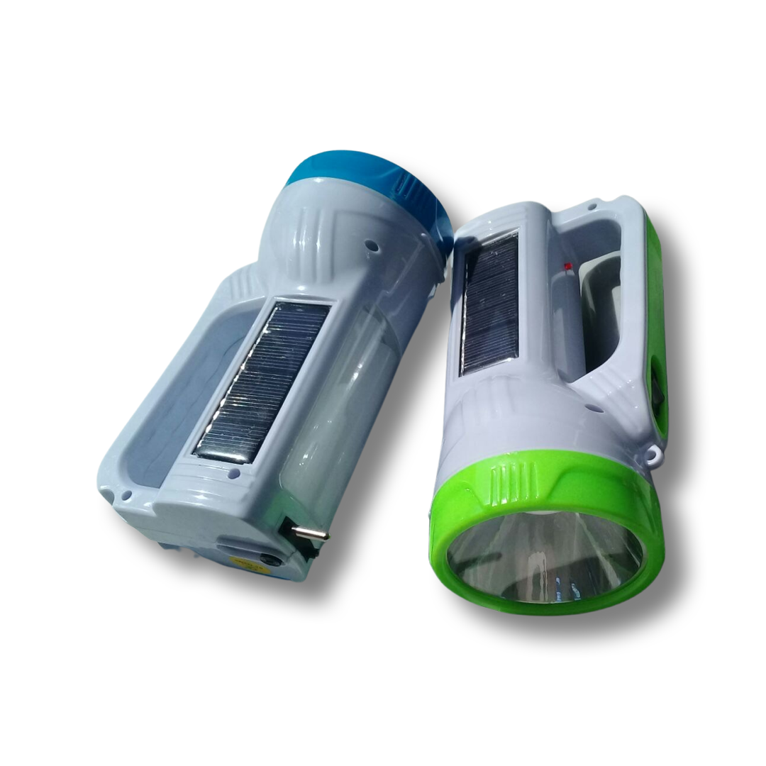 Large solar trekking flashlight