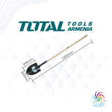 TOTAL مجرفة فولاذية بمقبض THTHW0201