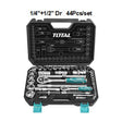 TOTAL 44 Pcs 1/4"&1/2" socket set THT421441