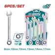 TOTAL 6 Pcs Ratchet spanner set THT102RK566