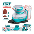 TOTAL Cordless palm sander TPSLI20241