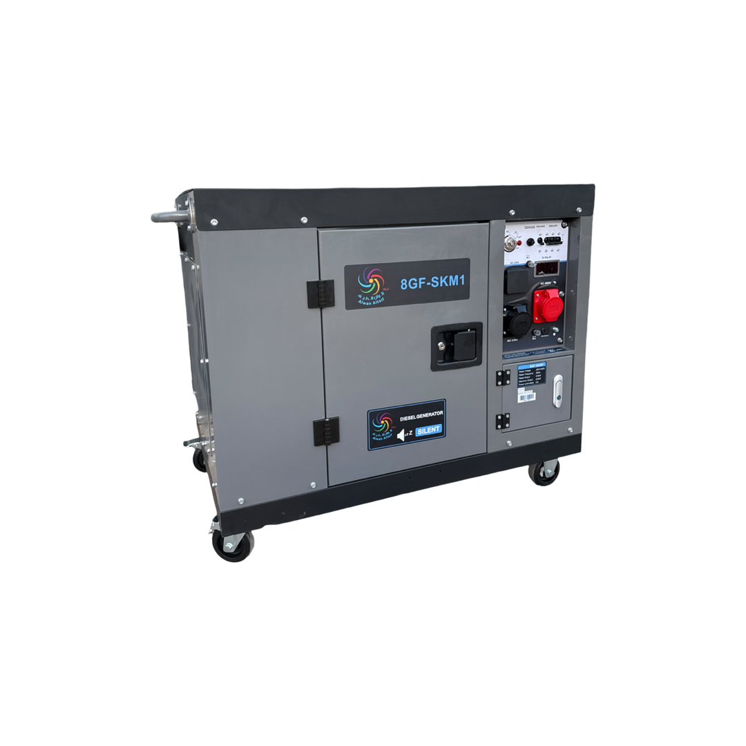 مولد كهرباء ديزل منخفض الصوت 240V/400V 8.0kw, Max 8.5kw ALWAN11000KD   