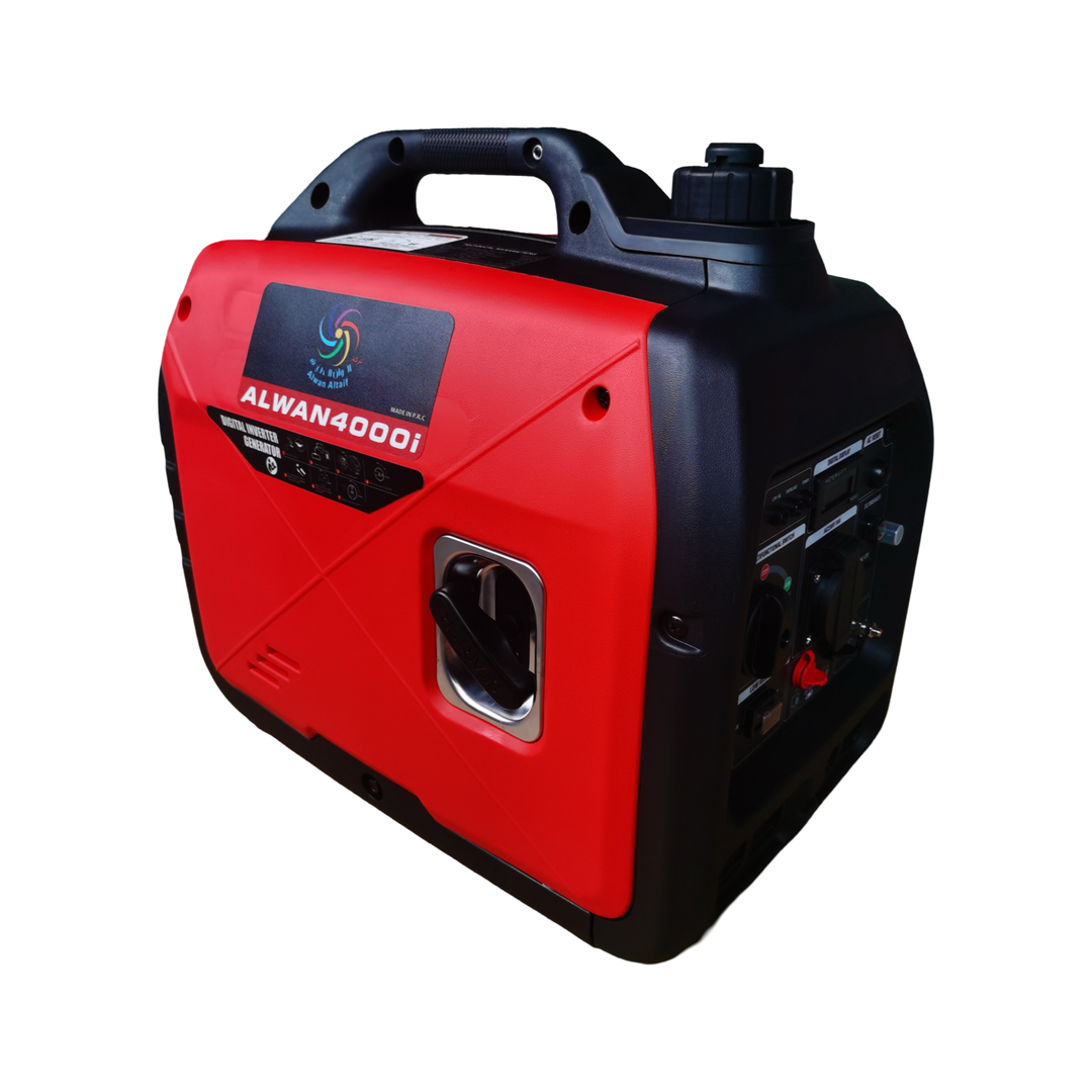 مولد كهربائي ALWAN 4000i  3KW بنزين كاتم صوت كفالة شهر عيوب مصنعية 