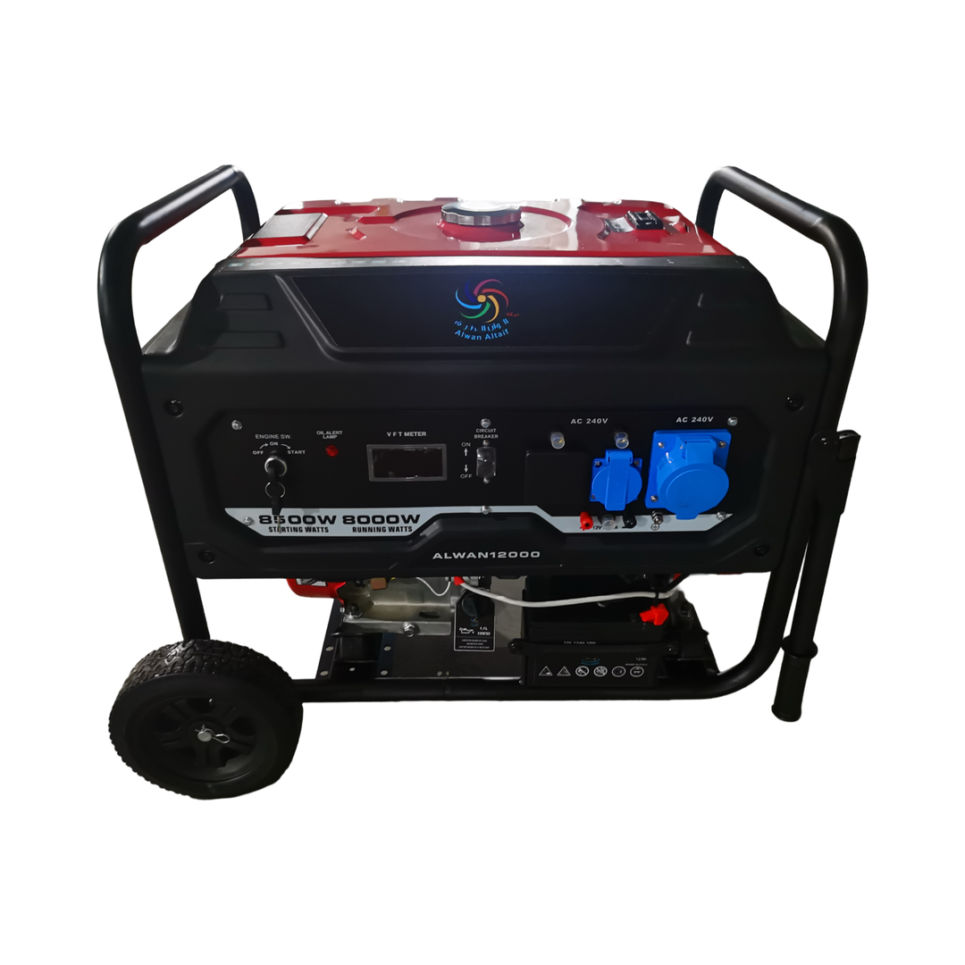 مولد كهربائي ALWAN 12000 ALWAN  8.5 KW بنزين كفالة شهر عيوب مصنعية 