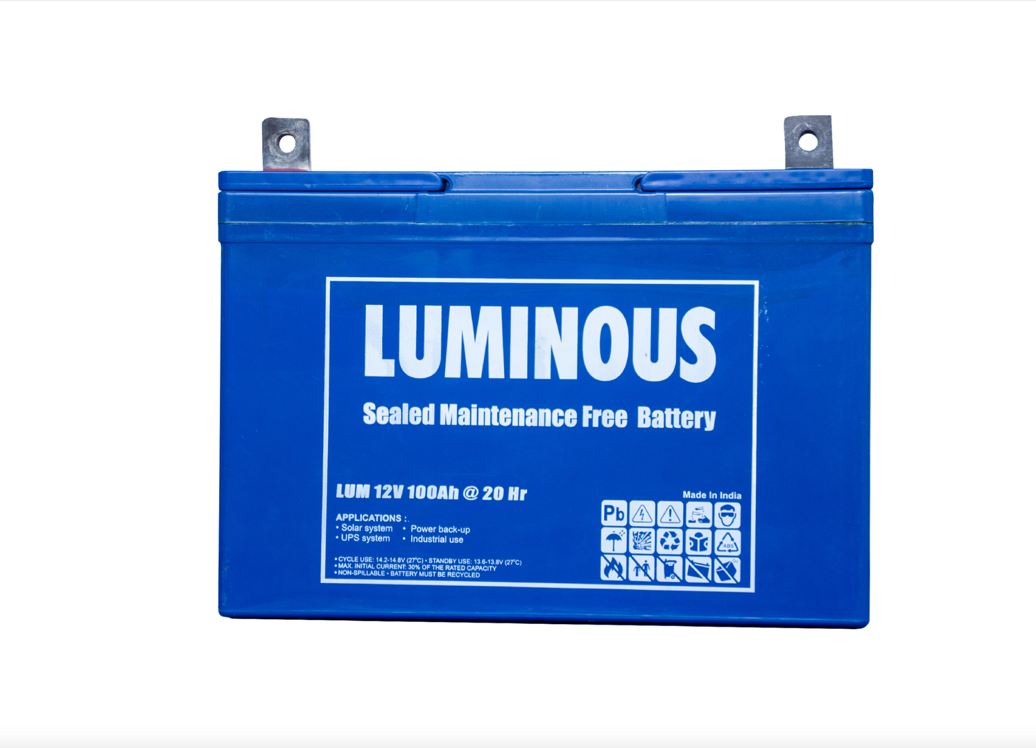 بطارية Luminous لومينوس 12 فولت ١٠٠ امبير  كفاله ٣ شهور