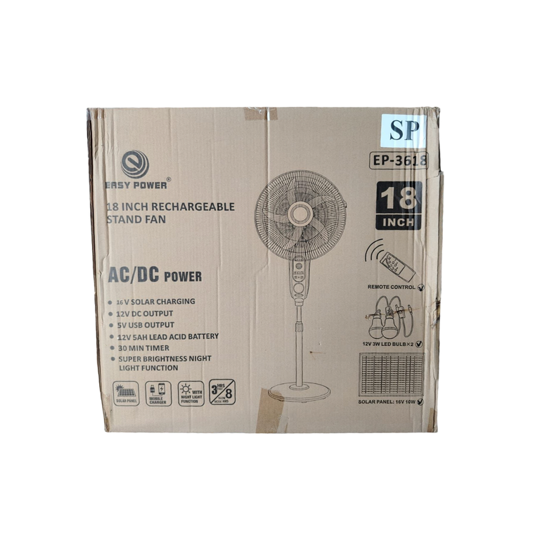 Solar Power Fan EP-3618 18inch