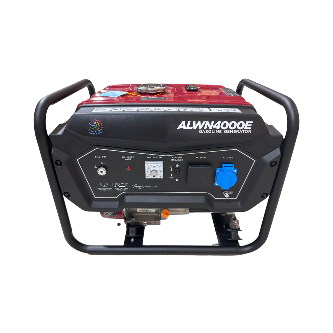 ALWAN ALWN4000E Generator Net 2.8-3.0kW, 1-month warranty for manufacturer defects.