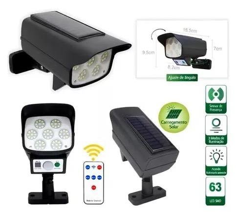 Solar powered fake camera lighting IT101