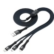 3-in-1 Phone Charging Cable – Type-C, iPhone, Micro USB | Alwan Al-Taif Kuwait