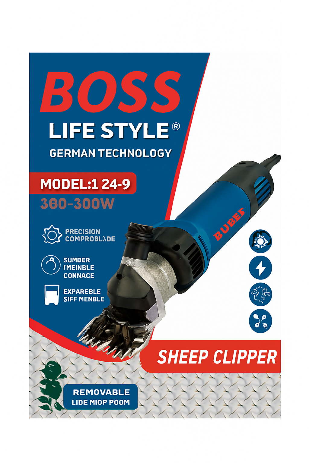 ماكينة حلاقة الأغنام BOSS موديل 124-9