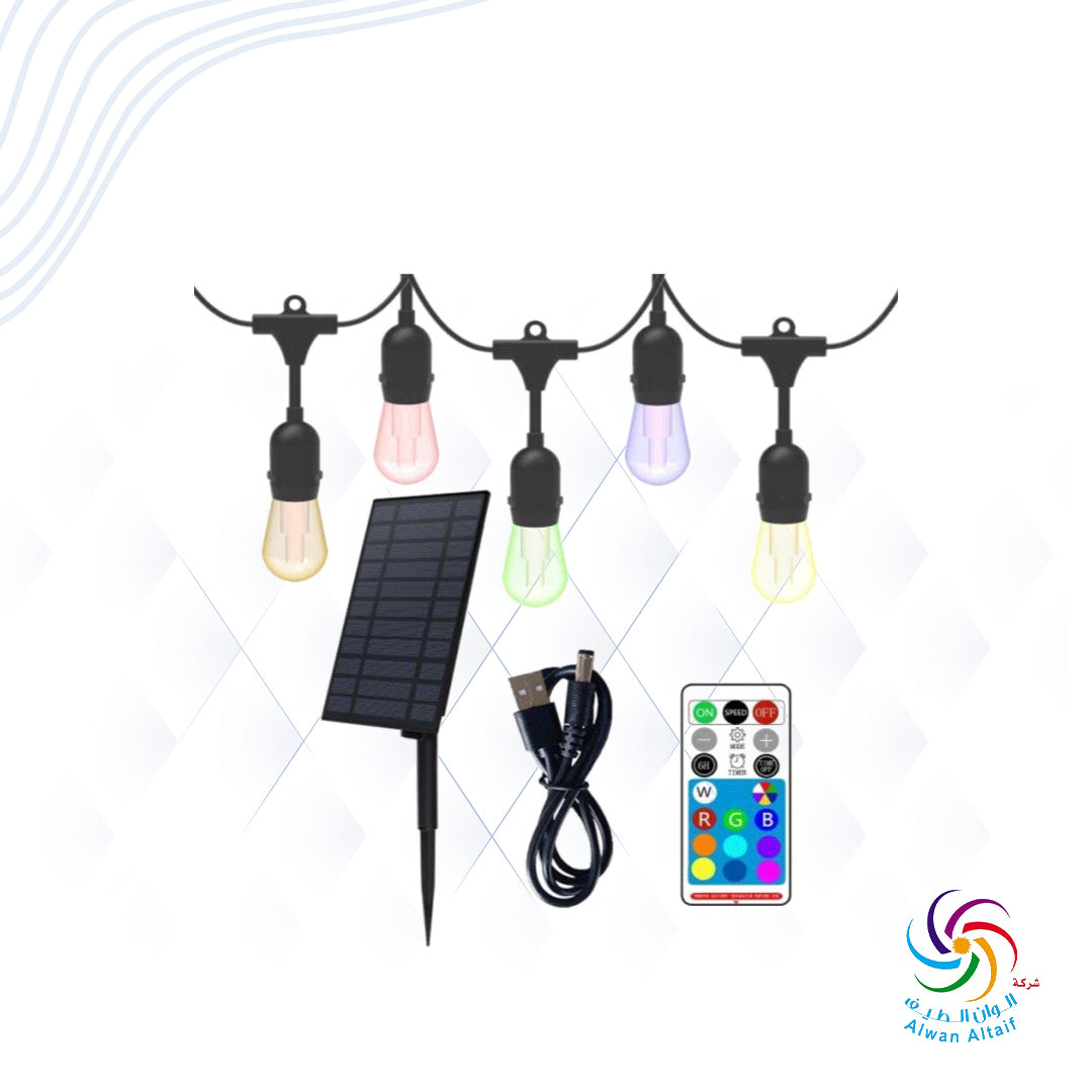 انارة حدائق XDC110 10LED RGB طاقة شمسية 