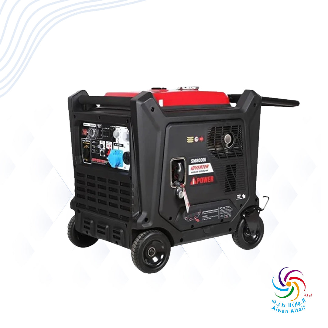 مولد كهربائي منخفض الصوت IPOWER كهربائي SM9500DI كفاله شهر عيوب مصنعيه