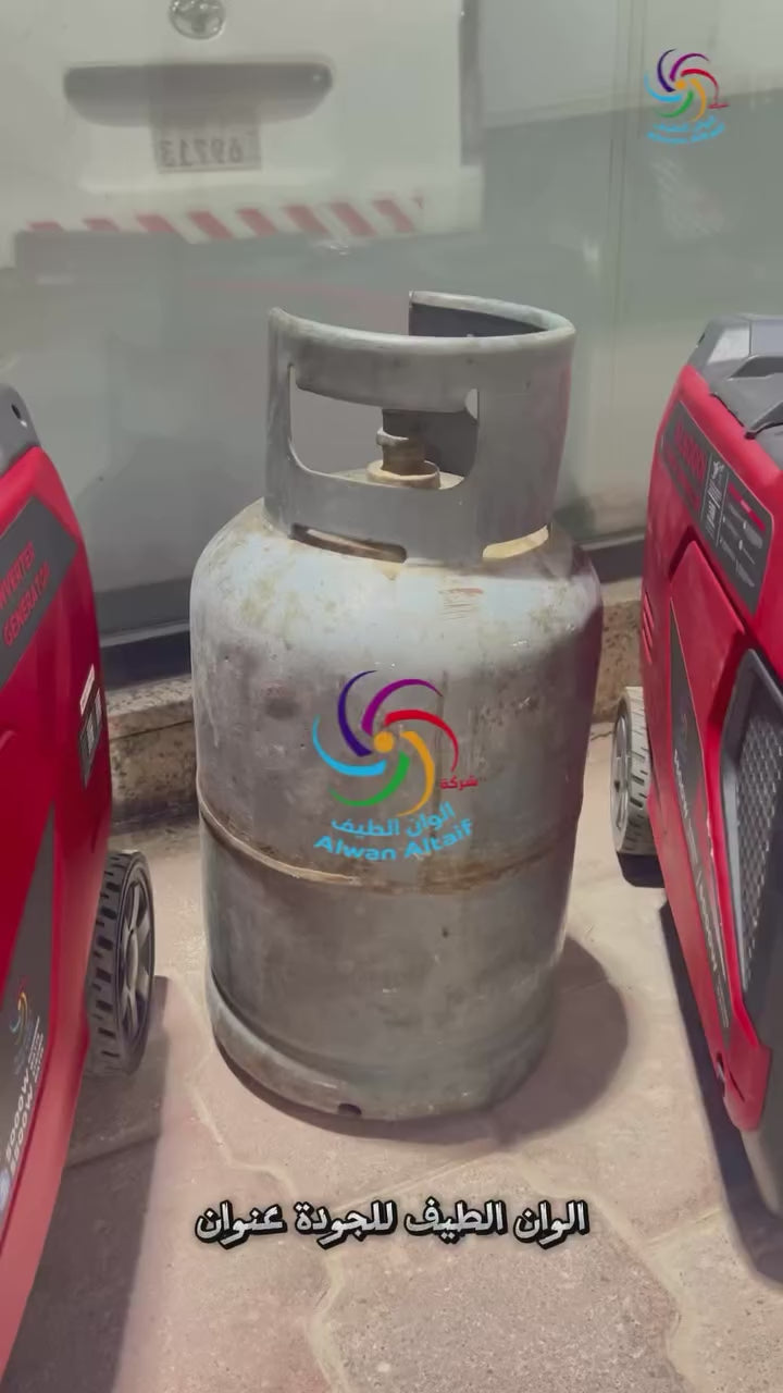 مولد كهربائي كاتم بنزين/ غاز ALWAN AL6000i-LPG صافي 5.5 KW كفاله شهر عيوب مصنعيه