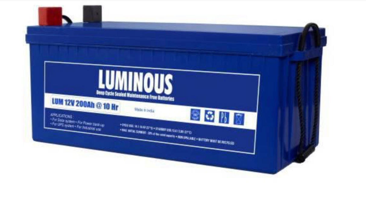 بطارية Luminous لومينوس 12 فولت 200 امبير