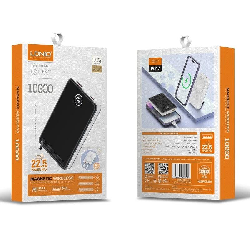 Power Bank PQ17- LDNIO - wireless charging | Alwan Al-Taif Kuwait